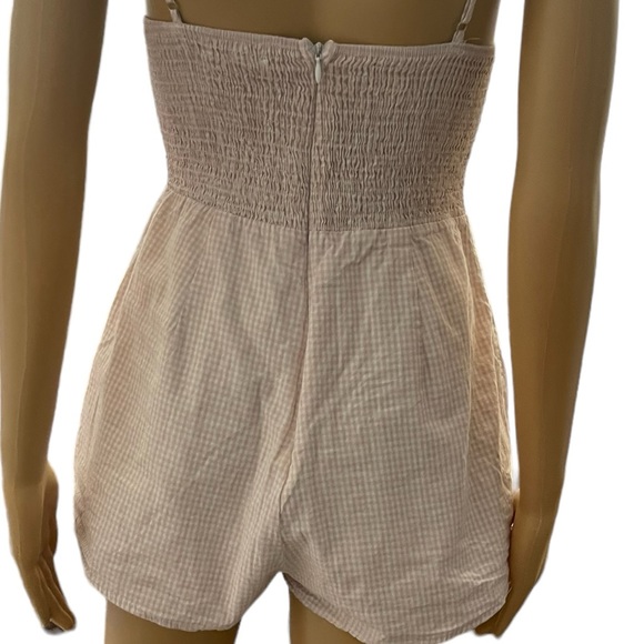 URBAN OUTFITTERS pink checkered skort romper size Small - Picture 7 of 9